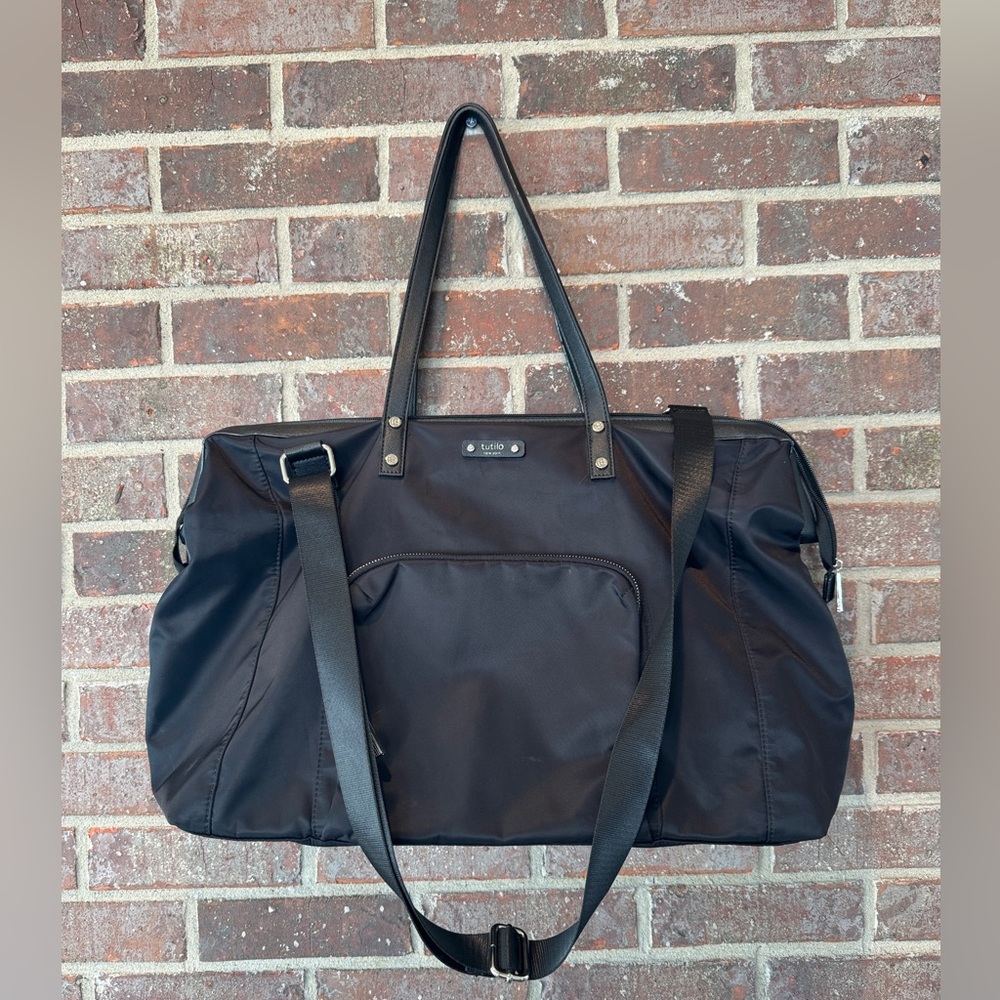 Tutilo New York Large Black Nylon Travel Bag UNISEX